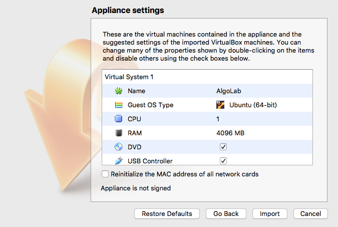 Import Dialog